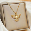 Yupsk Stainless Steel Cubic Zirconia Phoenix Pendant Necklace for Women Buling Crystal Unisex Jewelry Gift - Image 3
