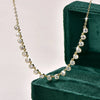 Bubble-Style Clear Stone Necklace with 3 mm Accents and 45 cm to 50 cm Chain - Image 14