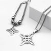 Stainless Steel Jewelry Set Witchcraft Witch Celtic Irish Knot Pendant Necklace Earring Bracelet Ring Nudo De Bruja - Image 12