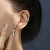 Korean Crystal Clip Earrings For Women Zircon Star Without Hole Jewelry Fake Earrings Single Ear Bone Clip Earings Ear Cuffs - Image 3