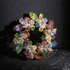 Women Men Rhinestone Ginkgo Badges Brooches Casual Unisex Metal Shiny Crystal Suit Office Pins Jewelry - Image 16