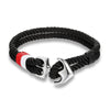 Anchor Bracelets Men Double strand Nautical Surfer Rope Bracelet Women Black Stainless Steel Sport Buckle - Image 12