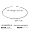 White Cubic Zirconia Multi-Layers Bangle Bracelet And Collar Necklace Jewelry Sets Stainless Steels Jewelry - Image 12