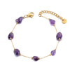 Colorful Stone Beads Necklace Bracelet Sets for Women Bohemia Stainless Steel Handmade Jewelry Tiki - Image 12