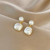 Classic Elegant Imitation Double Pearl Dangle Earrings For Women Crystal Long Tassel Drop Earring Wedding Jewelry Gifts - Image 10