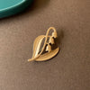 Baroque Style Gold Color Matte Leaves Pins Brooch For Women Lady Elegant Vinteage Plant Series Suit Office Lapel Pin - Image 6