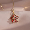 Light Spin Zircon Flower Pendant Necklace for Women Gold Color Quality High Sense Chain Necklaces Party Jewelry Gifts - Image 7