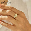 Twist Ring Bread Shape Silver Color Gold Color Rings For Women Accessories Finger Jewelry Gifts - Image 1