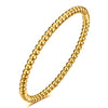 Geometric Zircon Cuff Bracelet For Women Golden Plated Open Bangle Party Wedding Jewelry Gifts - Image 34