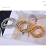 3/4/5/6 MM Stainless Steel Beads Daily Handmade Elastic Bracelet Bangle Wrist Gold Color Jewelry Men - Image 32