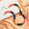 Chunky Bamboo Curved Tube Acrylic Choker Necklace Men Women Colorful Big Elbow Stack Necklace Jewelry Gift - Image 3