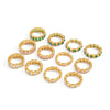 Delicate Round Water Drop Heart Zircon Rings For Women Gold Plated Stainless Steel Rings Jewelry Gift - Image 6
