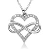 High End Geometric Design Love Cube Zircon Necklace with Removable Round Zircon Jewelry Elegant Daily Accessories - Image 1