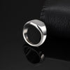 stainless steel all smooth Signet Rings for men Women Stylish wedding Jewelry Accessories gifts - Image 6