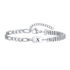 A-Z Initial Bracelets for Men Women, Figaro Chain, Double Layered Box Link Chain Bracelets, Name Gift for Him - Image 13