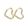 Glossy Stainless Steel Hoop Earrings For Women Men Hip Hop Steapunk Round Oval Heart Black Gold Silver Color Huggie Jewelry Gift - Image 13