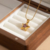 316L Stainless Steel Star Colorful Zircon Pendant Necklace For Women Daily Cute Temperament Jewelry Gifts - Image 1