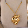 Pendant Necklace with Textured Chain and Multiple Charm Designs - Image 23