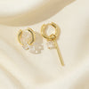 Statement Minimalist Gold Silver Color Asymmetric Square crystal Pendant Hoop Earrings Street Style Elegant Jewelry - Image 4