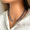 Summer Stone Choker Necklace Irregular Aquamarine Quartzs Apatite Gravel Beads Necklaces For Women Jewelry Gift - Image 5