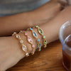 Zircon Geometric Cuff Bracelet For Women Gold Pvd Plated Stainless Steel Cuff Bracelet Jewelry - Image 4