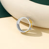 U7 Stainless Steel White CZ Cross Rings for Man Woman Gold Color Black Mix Color Cubic Zirconia 7.9mm Flat Band Unisex Ring - Image 3