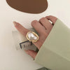 3Pcs/Set Gold Color Smooth Geometric Open Rings Set For Women Exaggerated Metal Irregular Thick Chunky Ring Jewelry Gift - Image 14
