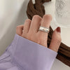 Silver Open Retro Ring For Women Geometric Punk Asymmetric Jewelry Gift - Image 21