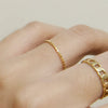 Chic Stackable Thin Twisted Overlapping Curve Stainless Steel Rings Vintage Plaid Layering Statement Jewelry - Image 4