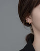 Modian 925 Sterling Silver Simple Circle Elegant Earrings 14K Gold Plated Hoop Earring For Women Fine Jewelry Gifts