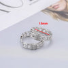 Enshir Gold Color Zircon Drop Hoop Earrings For Women Rock Punk Wedding Crystal Jewelry - Image 10