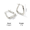 Geometric Twisted Hoop Earrings in Gold-Tone or Silver-Tone - Image 9