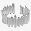 Geometric Chunky Stainless Steel Bracelets Bangles For Women Men Accessories Silver Color Wrist Jewelry No Fade Bangle - Image 6