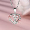 Cute Female A-Z Letter Flower Pendant Necklace Silver Color Wedding Jewelry Gift For Women - Image 28