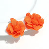 Summer Colorful Lafite Chiffon Flower Earrings for Women Boho Handwoven 3D Flower Fabric Drop Earring Beach Party Jewelry Gifts - Image 10