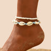2PCS Bohemia Natural Shell Anklets For Women Small Resin Beads Summer Beach Shell Barefoot Ankle Bracelet Leg Chain Foot Jewelry - Image 11