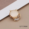 Mini Brooches for Women Clover Sun Flower Bow Knot Bee Cat Anti Slip Buckle Metal Lapel Pin Clothing Accessories - Image 17