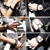10pcs Black Silicone Bracelets Punk Rock Rubber Band Hip Hop Wristbands Elastic Hairbands Ponytail Scrunchie Bangle Accessories - Image 4