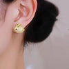 Cute Rabbit Stud Earrings for Bling Bling Crystal CZ Female Earrings Daily Wear Party Statement Jewelry - Image 5