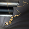 316L Stainless Steel Stars Zircon Y-shaped Necklace Long Charms Choker Necklaces Women's Party Jewelry - Image 3