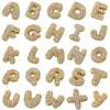 Initials Cute Bubble Pendant A-Z Golden Colour Cubic Zirconia Necklace Beaded Pendant 26 Letters Gift - Image 1
