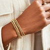 Gold Plated Beaded Bracelet Stretch Bracelets for Women Minimalist Jewelry Stackable Gift for Gilr Friend - Image 2