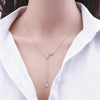 Minimalist Pendant Women's Necklaces Cross Leaf Silver Color Knot Design Female Neck Jewelry Infinity Multilayers Collares - Image 10