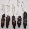 Natural Wooden Pendulum for Divination Dowsing Karnak Egyptian Wood Pendant Pendulums Chakra Chain Spiritual Pendulos - Image 1