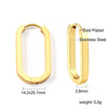 Geometric Square Star Heart U Shape Hoop Earrings For Women Men Golden Sliver Color Stainless Steel Retro Piercing - Image 21