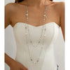 Long Imitation Pearl Chain Necklace Set 2 Pieces - Image 7