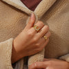 Stainless Steel Y2K Jewelry U Letter Crystal Paved Gold Colour Rings For Women Chunky Metal Hiphop Party Jewelry - Image 13