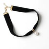 Simple Retro Velvet Pearl Necklace Short Black Collarbone Collar Necklace Gothic Necklace Women's Necklace, Multiple Choices - Image 2