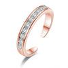 Simple Alloy Crystal Foot Ring Adjustable Opening Toe Ring for Women Girl Summer Beach Vacation Jewelry Finger Ring - Image 4
