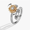 Beads Ring Fidget Spinner Rings Korea Crystal Butterfly Flower Star Moon Ring Jewelry Gift - Image 15